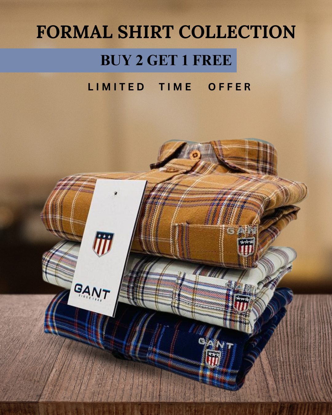 Branded Everyday Shirt - COMBO OF 4