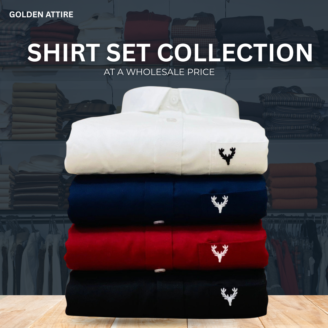 Branded Everyday Shirt - COMBO OF 4