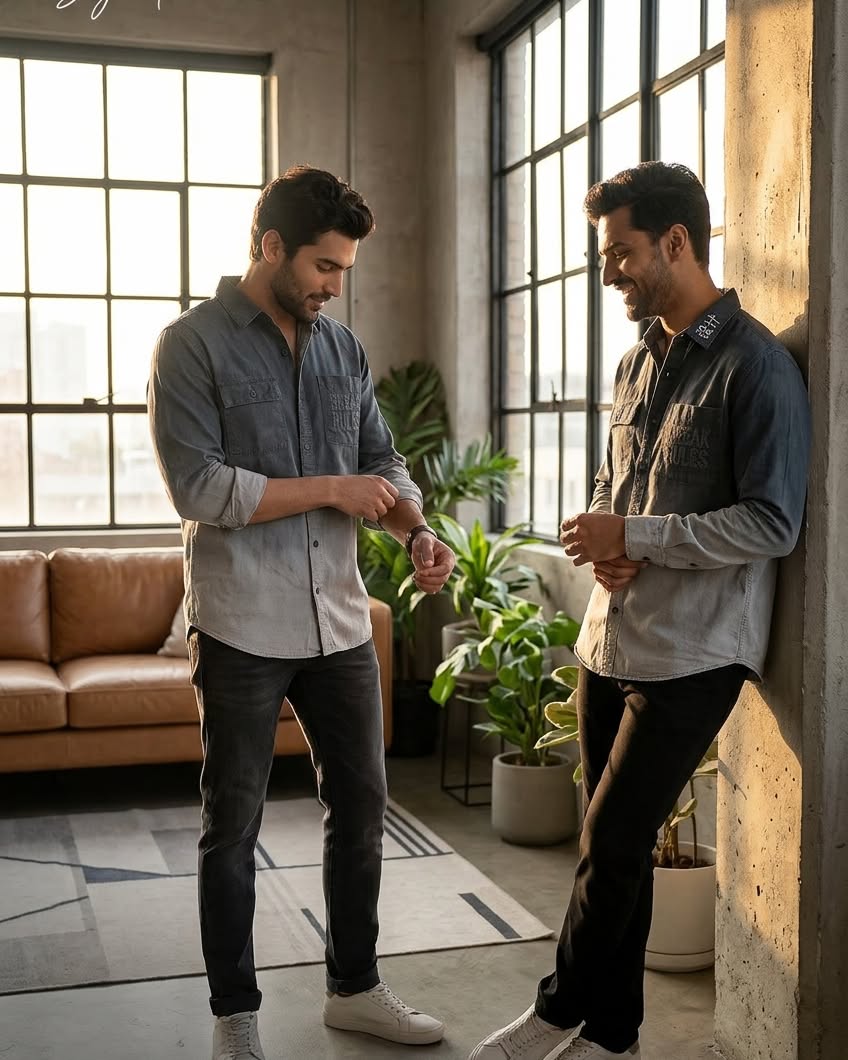 Men’s Cotton Designer Shirt – Combo Of  2