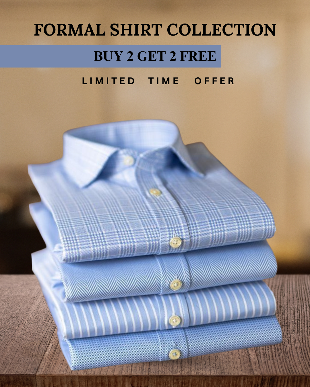 Branded Everyday Shirt - COMBO OF 4