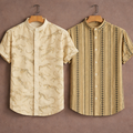 Men’s Cotton Designer Shirt – Combo Of  2