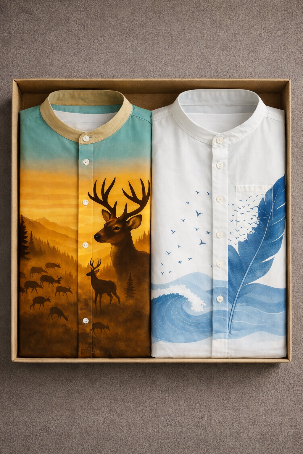 Men’s Cotton Designer Shirt – Combo Of  2